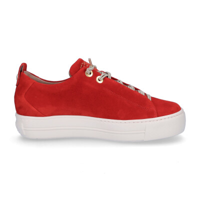 Paul Green women leather sneaker red