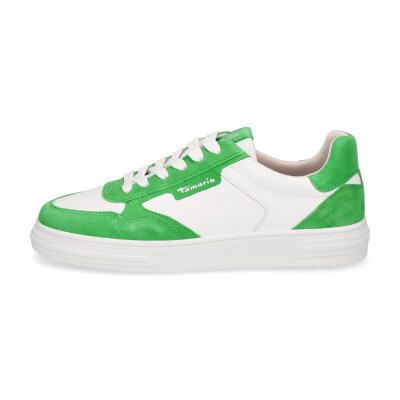 Tamaris Damen Sneaker weiß grün