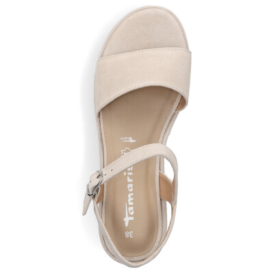 Tamaris women platform sandal beige
