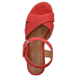Tamaris women wedge sandal red