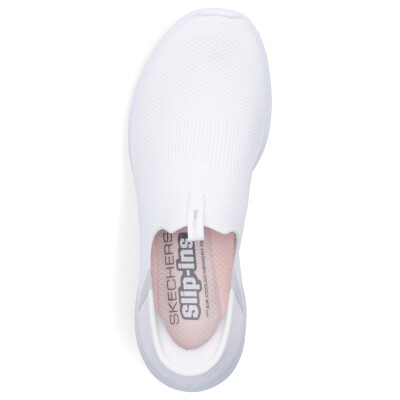Skechers Damen Slip-in Sneaker Ultra Flex 3.0 Cozy Streak wei&szlig;