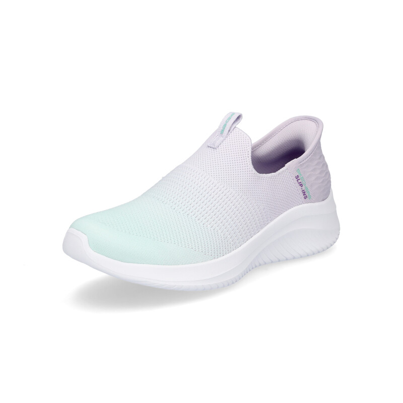 Skechers Damen Slip-in Sneaker Ultra Flex 3.0 Beauty Blend lavendel türkis