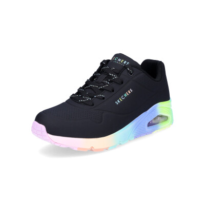 Skechers Damen Sneaker Uno Rainbow Souls schwarz multi