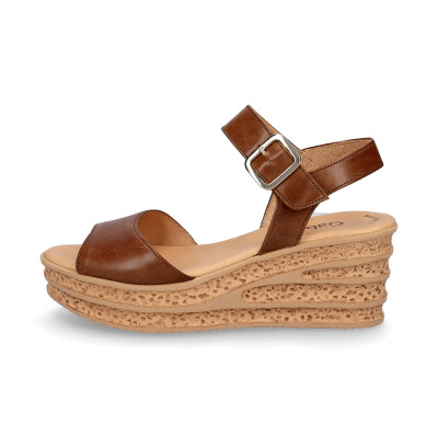 Gabor women platform wedge sandal brown