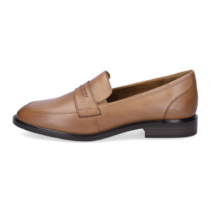 Tamaris women slip-on shoe cognac brown