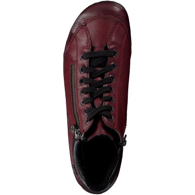Rieker women lace-up boot red