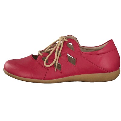 Remonte women lace-up shoe red