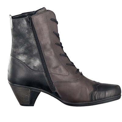 Remonte women lace-up boot grey