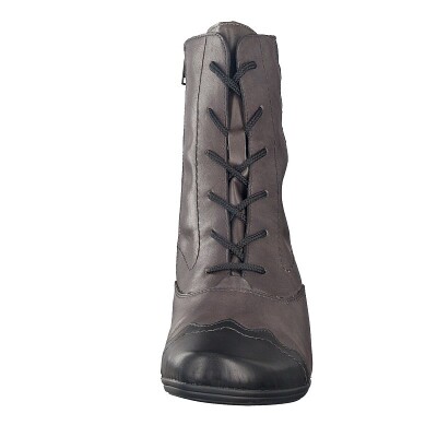 Remonte women lace-up boot grey