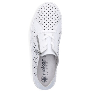 Rieker women lace-up shoe white