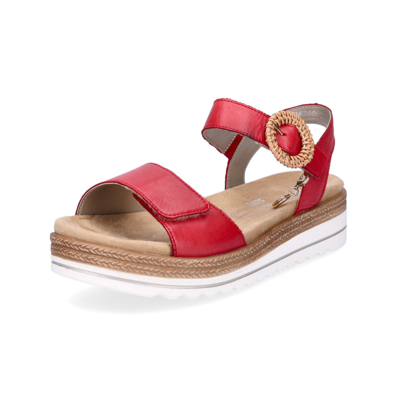 Remonte women wedge sandal red