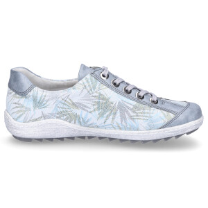 Remonte women lace-up shoe mosaic blue