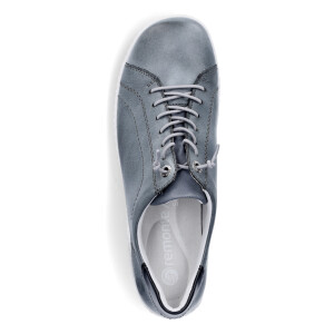 Remonte women leather sneaker blue grey