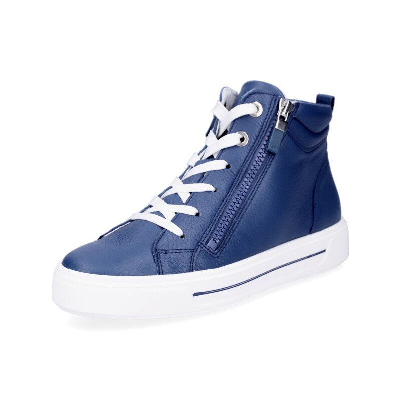 Ara women high leather sneaker blue