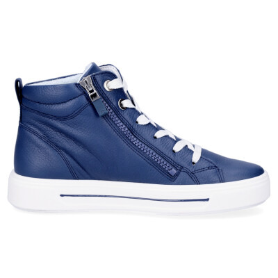 Ara Damen High Leder Sneaker blau