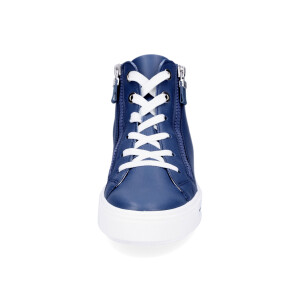 Ara Damen High Leder Sneaker blau