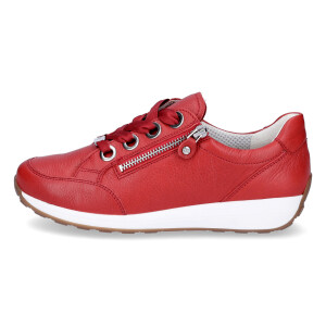 Ara women leather sneaker red