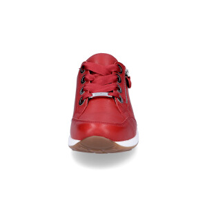 Ara women leather sneaker red