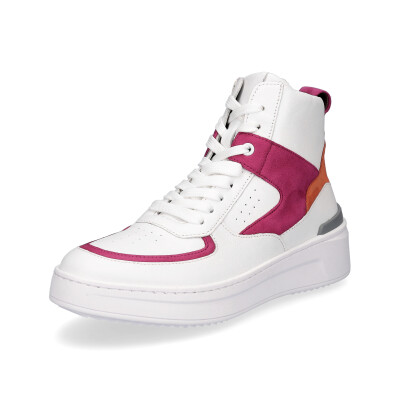Gabor Damen High Top Sneaker wei&szlig; pink