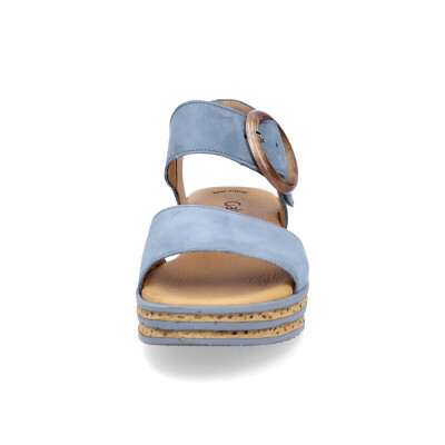 Gabor women platform sandal denim blue