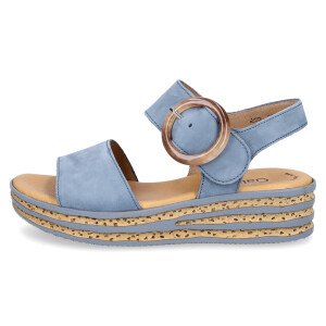 Gabor women platform sandal denim blue