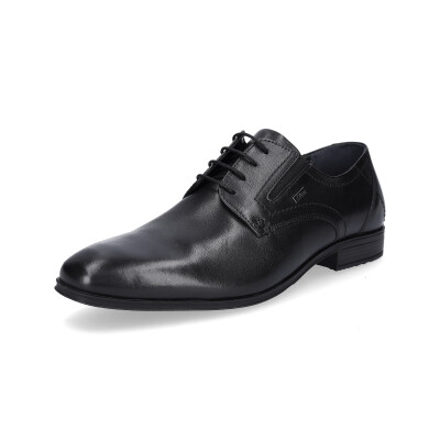 s.Oliver men leather lace-up shoe black