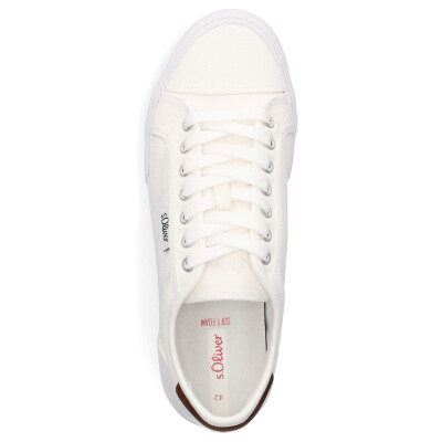 s.Oliver men lace-up shoe offwhite