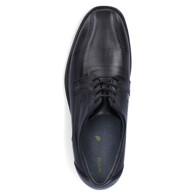 Waldl&auml;ufer men business leather lace-up shoe black