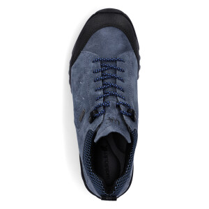 Waldläufer women leather lace-up shoe blue
