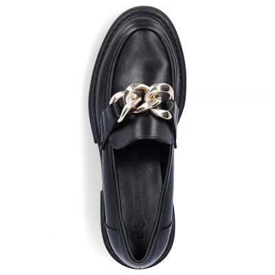 Marco Tozzi women slip-on shoe black gold