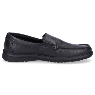 Ara men leather slip-on shoe black