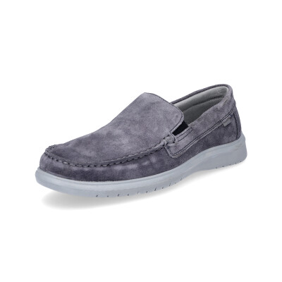 Ara men leather slip-on shoe grey