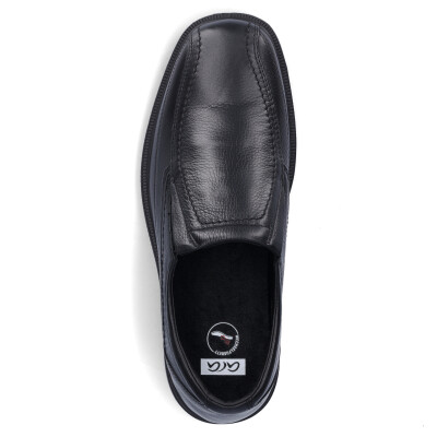 Ara men leather slip-on shoe black