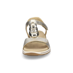 Ara women sandal platinum gold