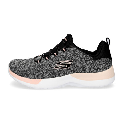 Skechers Damen Slip-on Sneaker schwarz coral