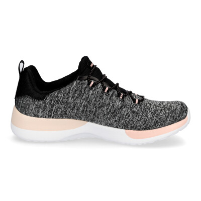 Skechers women slip-on sneaker black coral