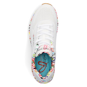 Skechers JGoldcrown women sneaker UNO Loving Love white
