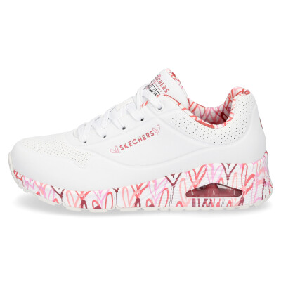 Skechers JGoldcrown Uno Damen Sneaker weiß pink
