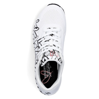 Skechers JGoldcrown Damen Sneaker UNO Spread The Love wei&szlig;