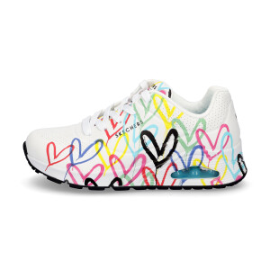 Skechers JGoldcrown women sneaker UNO Spread The Love white multi