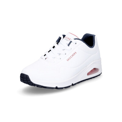 Skechers women sneaker UNO Stand On Air white navy red