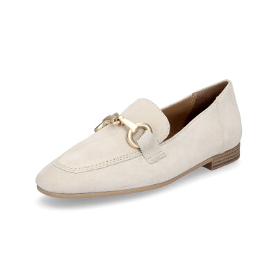Tamaris women leather slip-on shoe beige