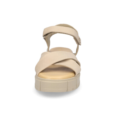 Tamaris women leather sandal beige