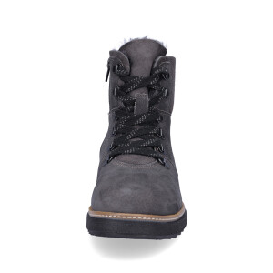 Waldläufer women leather lace-up boot grey