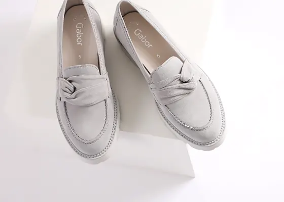 Schuhe.Shop Gabor women slip-on shoe grey 25-242-19